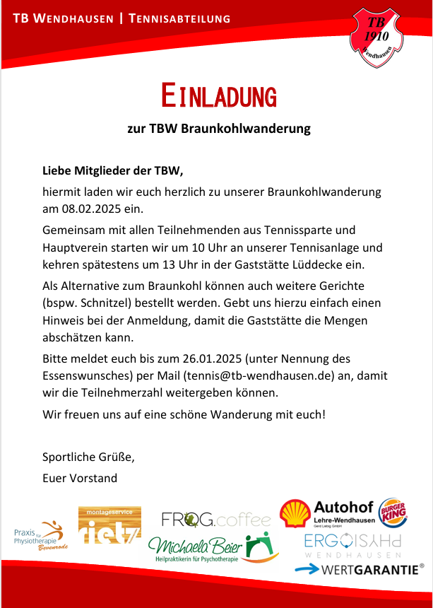 Braunkohlwanderung 2025